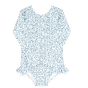 minnow swim girls slate floral rashguard one piece in size 2T